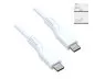 Preview: USB Type C to C charging cable, white, 1.5m 2x USB Type C plug, 60W, 3A, DINIC Box